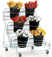 Стойки и стеллажи для продажи цветов