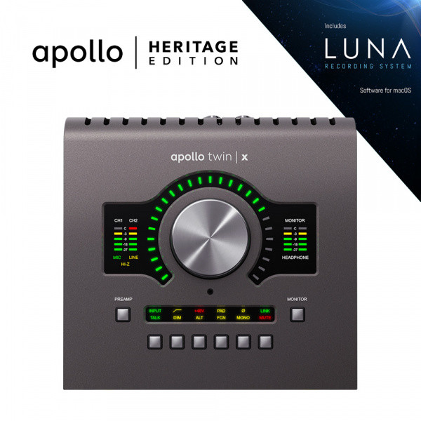 Аудио-интерфейс UNIVERSAL AUDIO Apollo Twin X QUAD Heritage Edition - фото 1 - id-p93025061