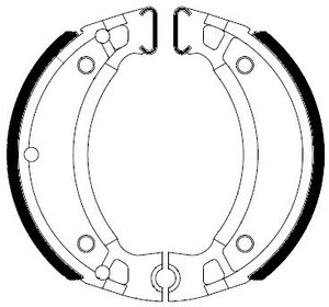 Колодки тормозные Ferodo барабанные FSB731A  ()