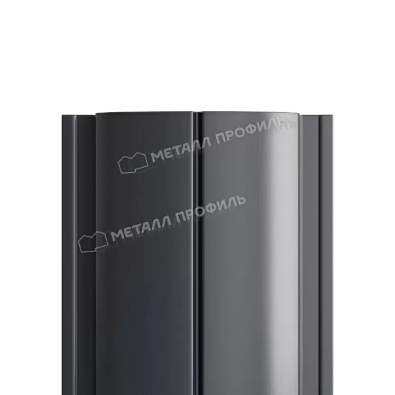Металл Профиль Штакетник металлический МП ELLIPSE-T 19х126 NormanMP (ПЭ-01-7024-0.5)