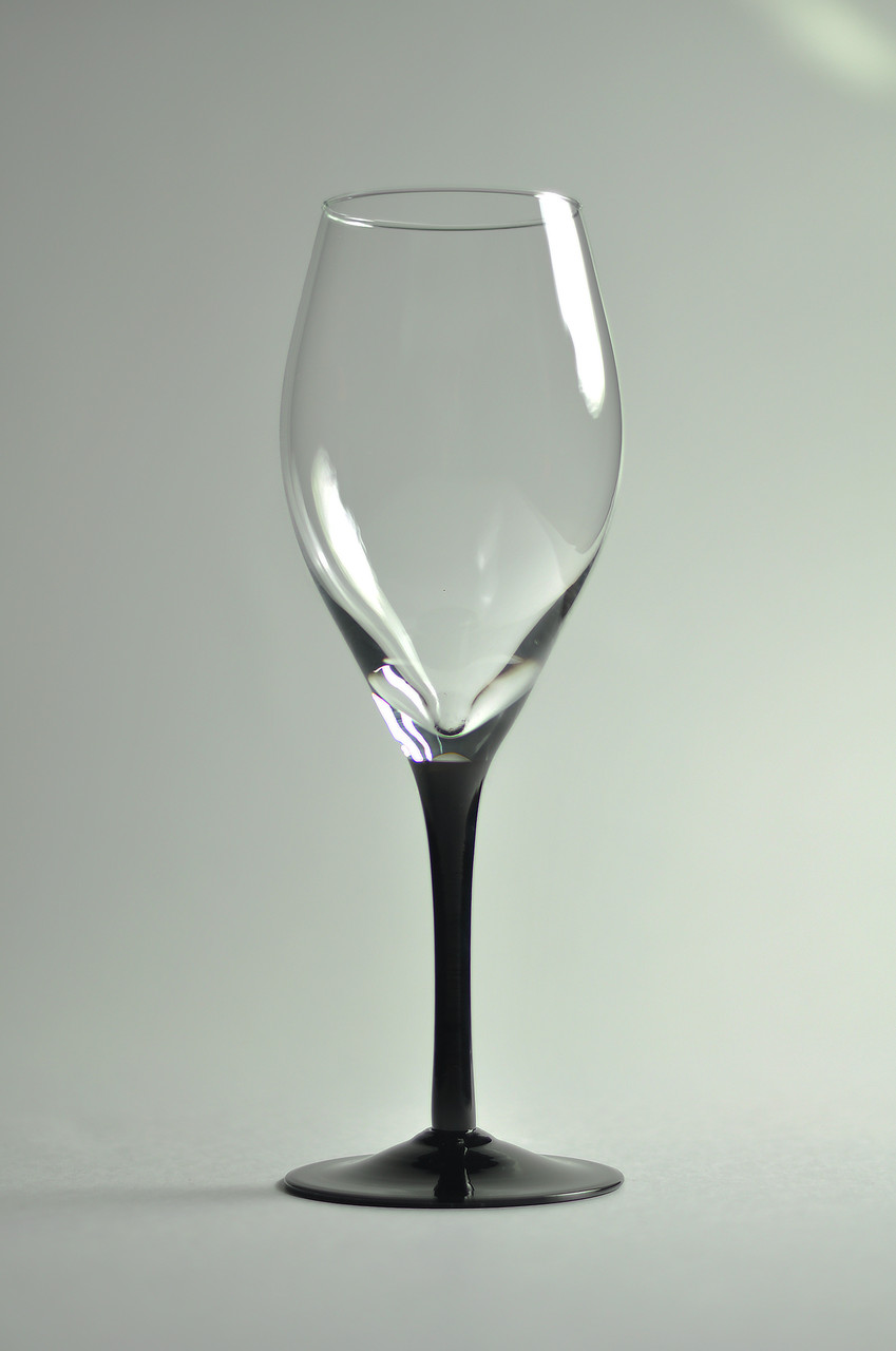 Комплект винных бокалов на черной ножке, 380мл. (6 шт.) - фото 1 - id-p171047744