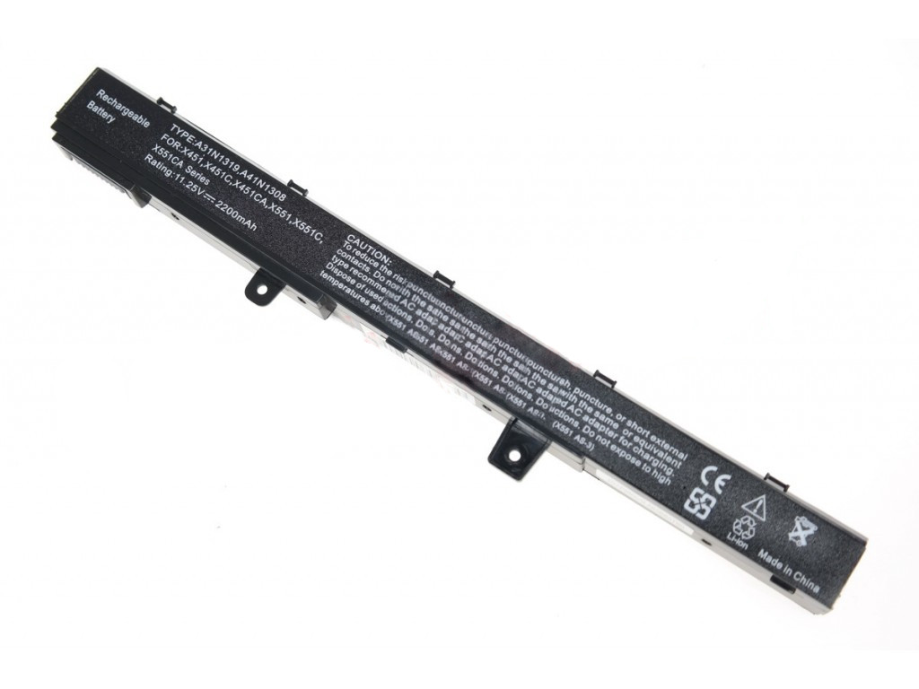 Оригинальный аккумулятор (батарея) для ноутбука Asus X451 (A31N1308) 14.4V 2600mAh