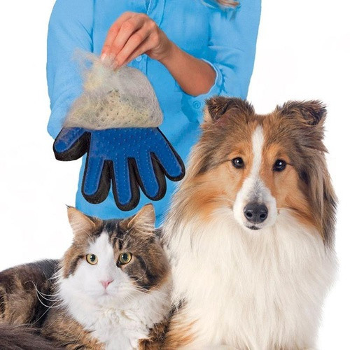 Перчатка для вычесывания домашних животных Счастливый питомец