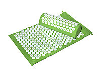 Акупунктурный коврик с подголовником / Зеленый