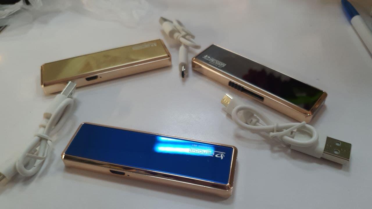 Электронная USB-зажигалка в ассортименте - фото 1 - id-p124968374