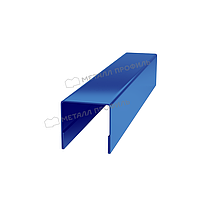 Металл Профиль Планка П-образная 13х27х2000 (ПЭ-01-5005-0.4)