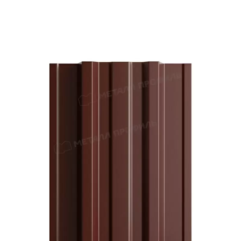Металл Профиль Штакетник металлический МП TRAPEZE-T 16,5х118 NormanMP (ПЭ-01-8017-0.5)