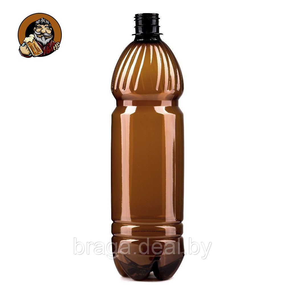 Бутылка пластиковая 1,5 л (пробка в комплекте) - фото 1 - id-p111064543
