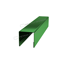 Металл Профиль Планка П-образная 23х22х2000 NormanMP (ПЭ-01-6019-0.5)