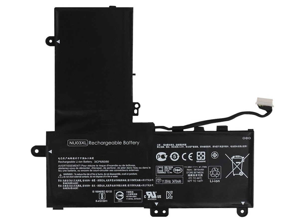 Батарея NU03XL 11,55V 41,7Wh для HP