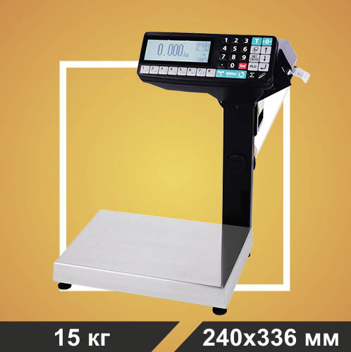 Весы торговые с печатью этикеток МК-15.2-RP-10-1