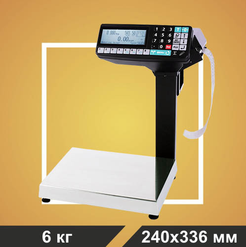 Весы торговые с печатью этикеток МК- 6.2-R2P-10 - фото 1 - id-p171045179