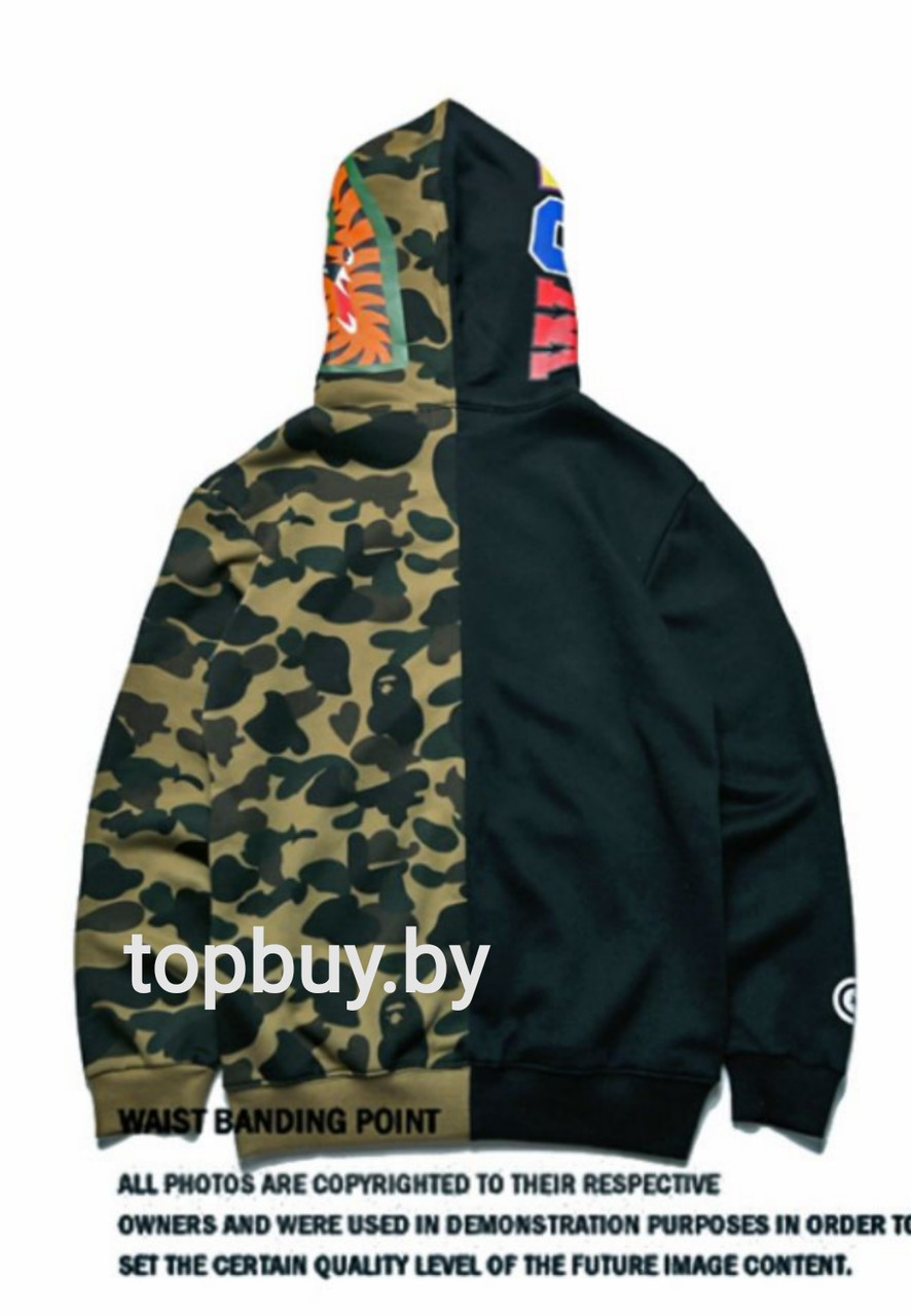 Худи BAPE, милитари. - фото 2 - id-p171078396