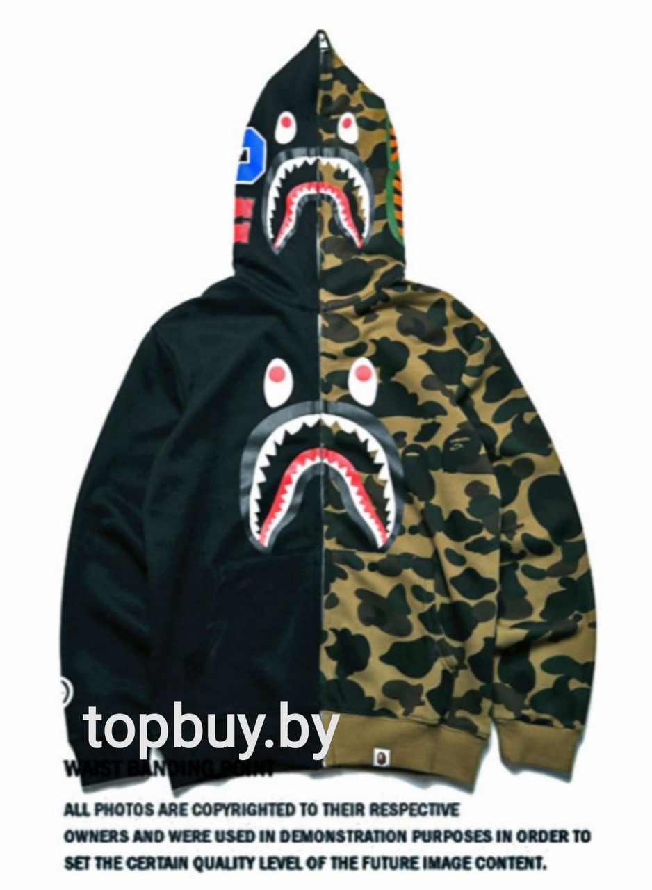 Худи BAPE, милитари. - фото 1 - id-p171078396