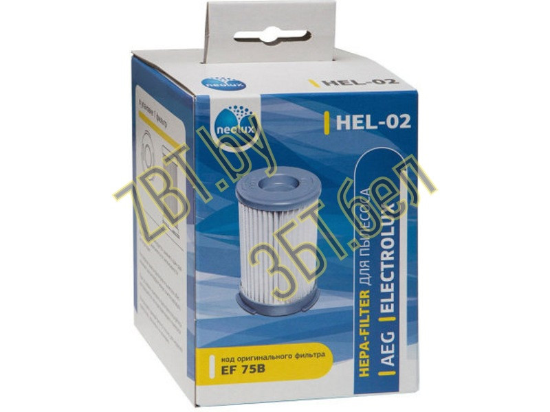 Фильтр HEPA цилиндрический для пылесоса Electrolux HEL-02 (EF75B, 9001959494) - фото 5 - id-p35825656
