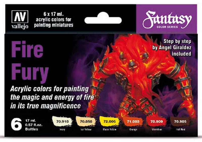 Набор MODEL COLOR SET: FIRE FURE 6x17ml.
