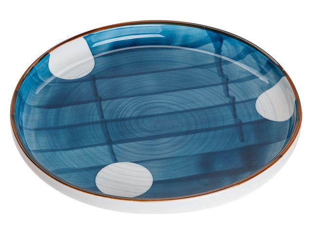 Тарелка-блюдо керамическая, 20х20х2.5 см, серия BLUE MARINE, PERFECTO LINEA - фото 1 - id-p168519766