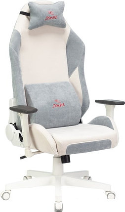 Кресло Бюрократ Zombie EPIC PRO Fabric (белый/серо-голубой), фото 2
