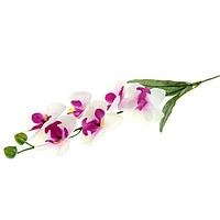 Цветок искусственный "Орхидея пышная бело-фиолетовая" 60 см   701086