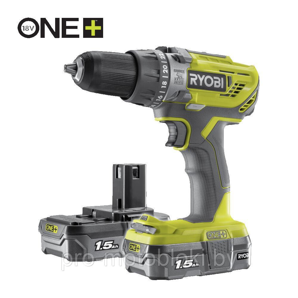 ONE + / Ударная дрель-шуруповерт RYOBI R18PD3-215S