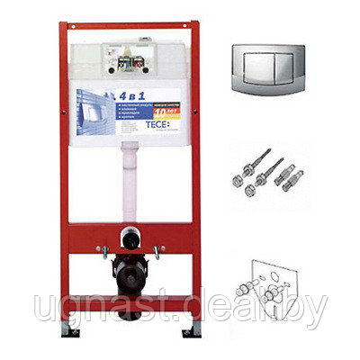 Инсталляции TECEbase kit 4-in-1 для подвесного унитаза