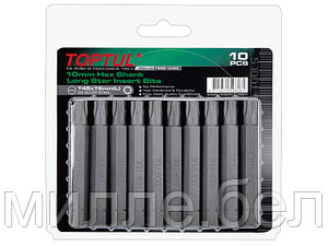 Насадка TORX T27 75мм LONG 10шт блистер TOPTUL