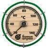 Термометр (Штурвал) 14*14 см для бани и сауны