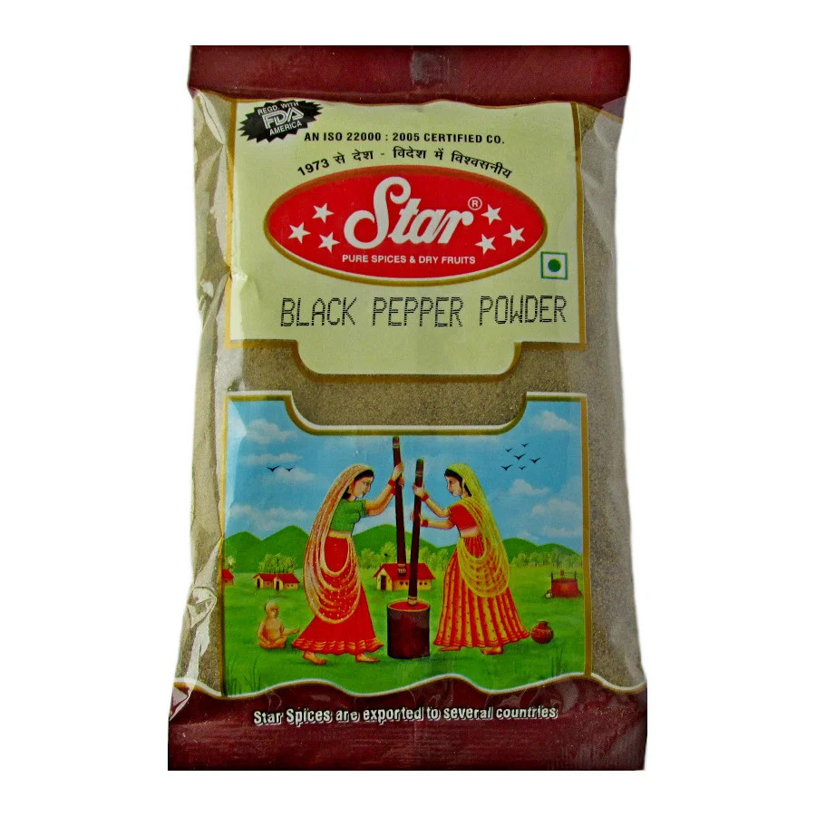 Черный Перец молотый (Star Black Papper Powder), 50г – стимулятор пищеварения