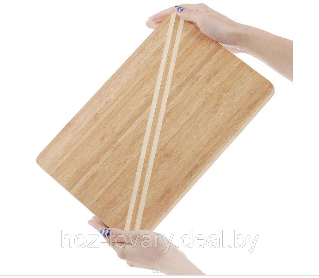 Разделочная доска Bekker из бамбука прямоугольная 30 на 20 на 1,8 см - фото 5 - id-p171193394