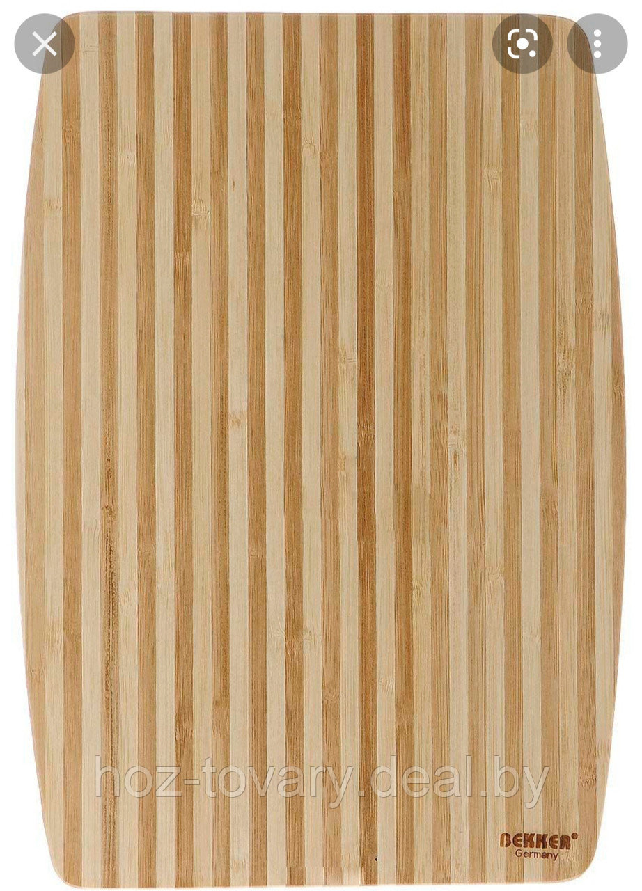 Разделочная доска Bekker из бамбука прямоугольная 34 на 24 на 1,8 см - фото 3 - id-p171193399