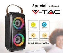 Портативная колонка V-TAC (Bluetooth,USB,micro SD,FM,AUX,Mic)