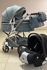 Детская коляска трансформер 2в1 3в1 Luxmom 518
