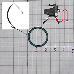 Резинка уплотнительная для всасывающего шланга. Безвоздушного окрасочного аппарата. Graco 390/395/495/