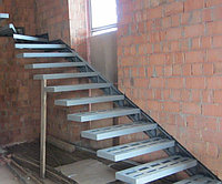Металлокаркас для консольной лестницы с поворотом модель 53