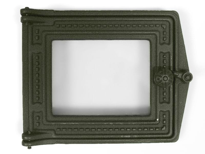 Дверка топочная крашеная со стеклом ДТ-3С (Р) 250х210 - фото 3 - id-p19537808