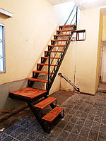 Металлокаркас для лестницы усиленный под зашивку модель 77