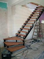 Металлокаркас лестницы под полную зашивку модель 80
