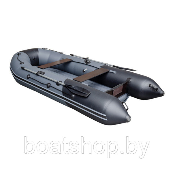 Надувная моторно-килевая лодка Таймень NX 3400 НДНД PRO графит/черный - фото 4 - id-p171227822