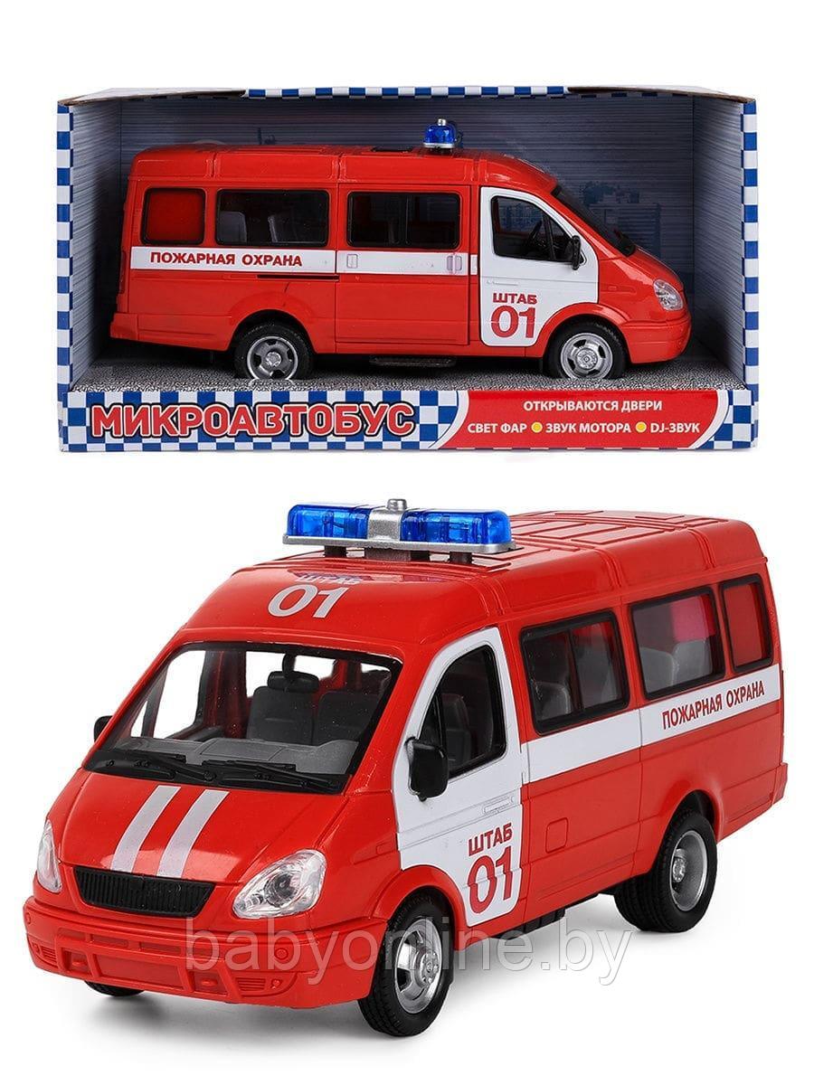 Микроавтобус ГАЗ пожарная инерционная свет, звук 9098-A - фото 1 - id-p171231118