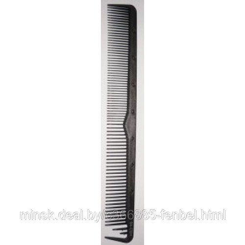 Расческа "PROFI line" (CO-CBN-64, Carbon, комбинированная, средняя с крючком)