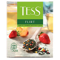 Чай Tess "Flirt" 100пак. с клубникой и персиком