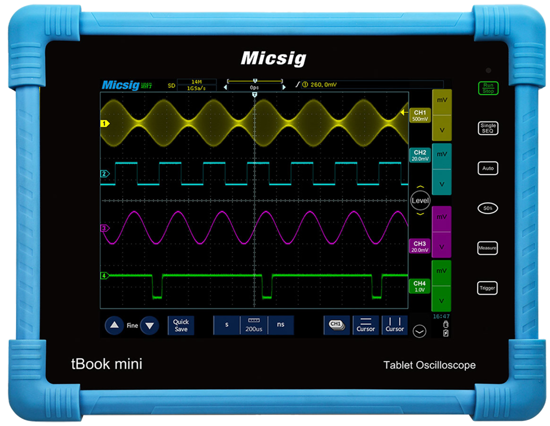 TO1102 Plus Осциллограф цифровой Micsig планшетный