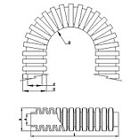 Гофрированная трубка (гофра) PA6 HB LGA 7*10 JDD TECH, фото 3