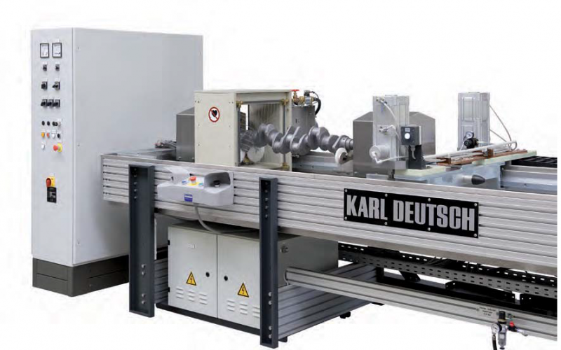 Стационарный магнитопорошковый дефектоскоп для длинных изделий Karl Deutsch DEUTROFLUX UWS