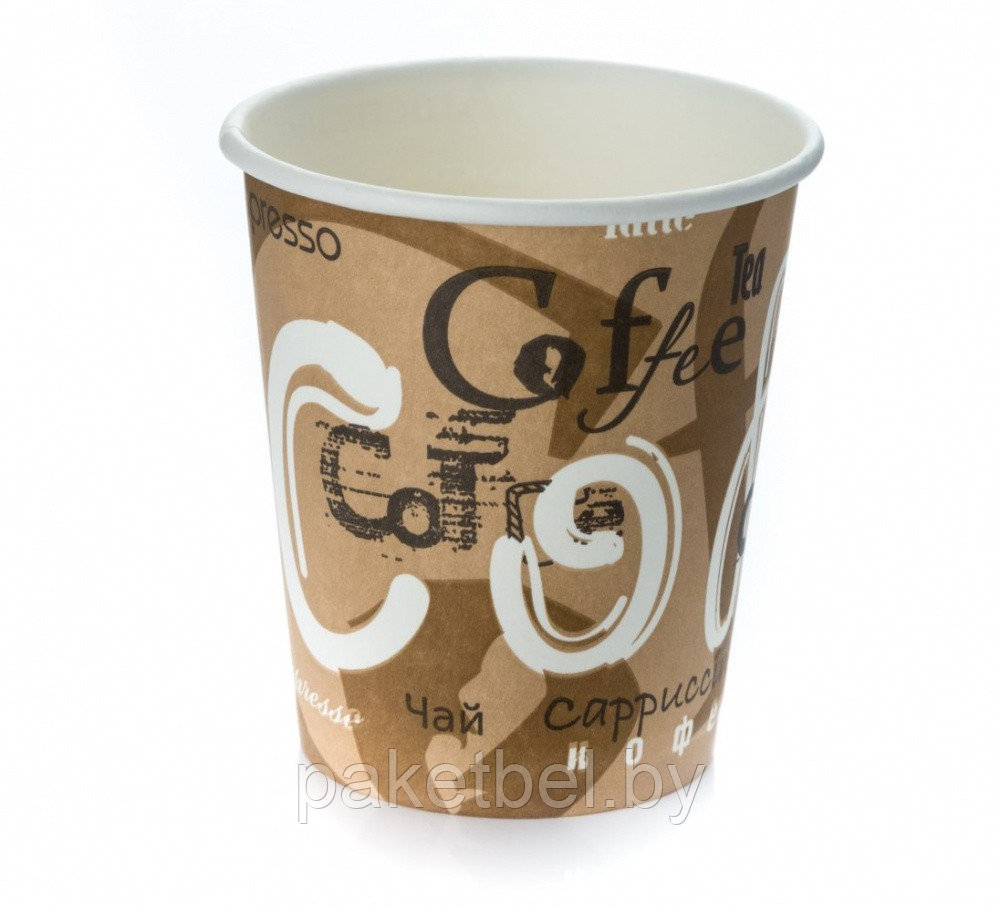 Стакан бумажный 400 мл дизайн "COFFEE" - фото 2 - id-p171259379
