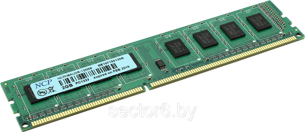 Оперативная память NCP DDR3 PC3-10600 2 Гб (NCPH8AUDR-13M88)