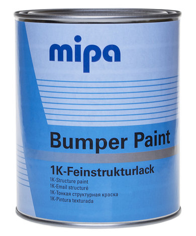 MIPA 246810001 Bumper Paint 1K Структурная краска для бампера черная 1л, фото 2