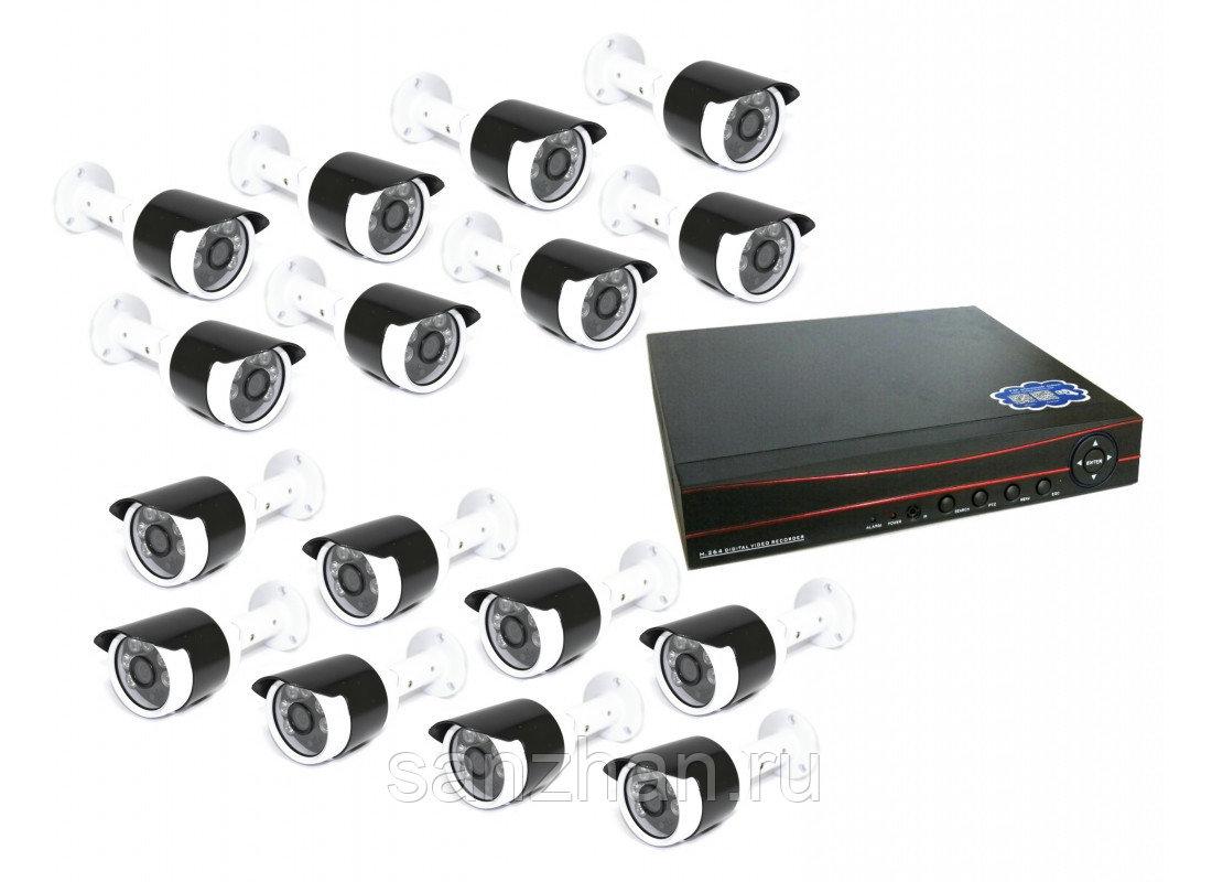 Комплект видеонаблюдения 16 камер XPX K3916 2 MP