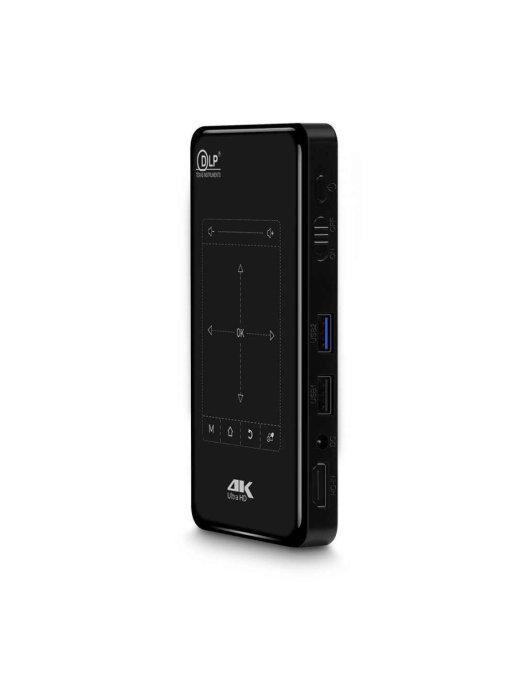 Мини-портативный DLP проектор Android 9.0 2.4G 5G WiFi Bluetooth 4K HD 3D LED P09-II - фото 4 - id-p171266323