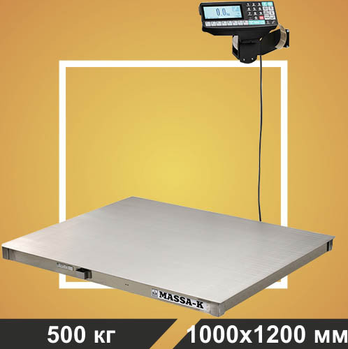 4D-PM.S-12/10- 500-RP Весы платформенные с печатью этикеток *